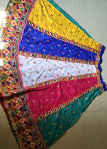 Multicolor Embroidered Lehenga Choli Set