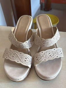 Stylish Laser-Cut Slip-On Sandals