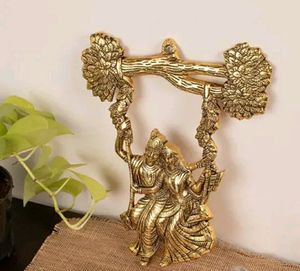 Radha Krishna Tree Jhuka Wall Hanging Decor