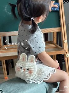 Handmade Crochet Bunny Sling Bag