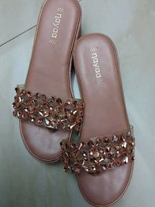 Sparkly platform heels fit for size 7.