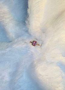Elegant Pink Gemstone Ring
