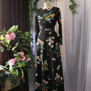 Floral Fully Flared Maxi Dress