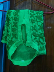 Beautiful Green Embroidered Georgette Kurti