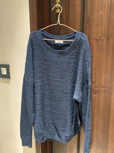 Cozy Blue Knit Sweater