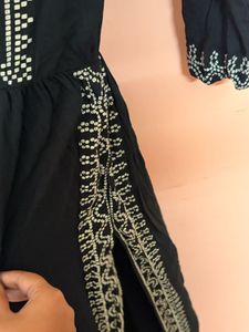 Jaipuri black Anarkali Kurti 🌻