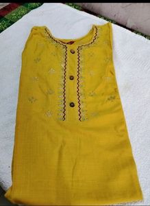 Aviraa Turmeric Yellow Kurti