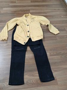 Kids Stylish Denim Jacket & Pants Set