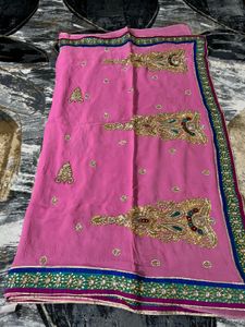 wedding/party wear saree with blouse