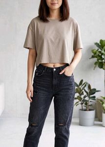 H&M Divided Cropped T-Shirt