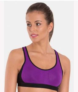 Purple sports bra