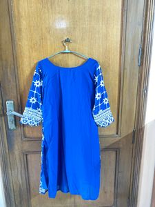 HEAVY PATI WORK  BLUE COLORED PADDED SHARARA SUIT