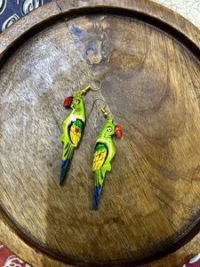 cute parrot earrings