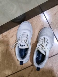 Campus White Running Shoes