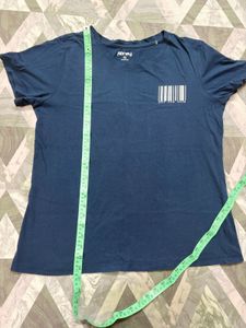 Navy Blue Cotton T-Shirt
