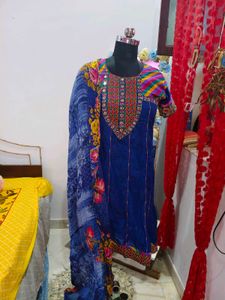 Beautiful Blue Kurta Set with Dupatta