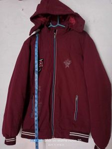 Maroon Hooded Jacket