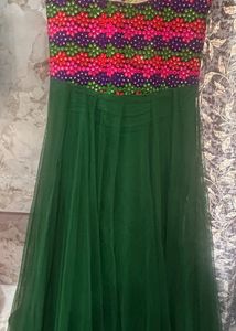 Embellished Green Gown
