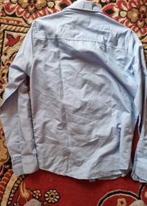 Men's Blue Long Sleeve Shirt