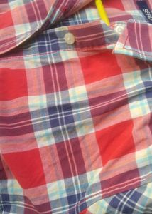 Classic Red Plaid Button-Up Shirt
