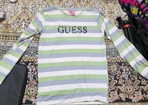 Guess Striped Long Sleeve Top