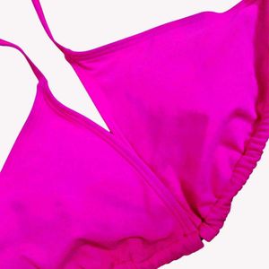Hot Pink Triangle Bikini Top L / 38 🆕