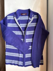 Striped Zip-Up Jacket