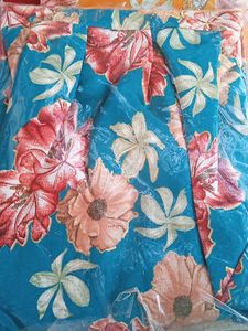 Blue Floral Print Kurta