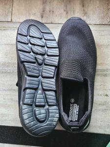 Adi-Bok Men's Black Slip-On Shoes
