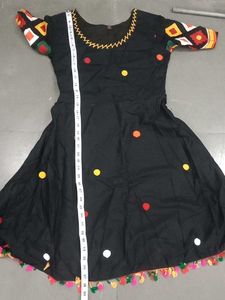 Black Embroidered Sharara Suit