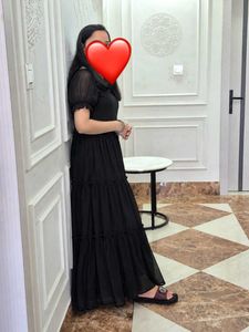 Chic Black Tiered Maxi Dress