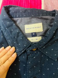 Men's Navy Full Sleeve Shirt