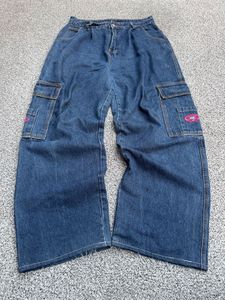 Blue Denim Cargo Pants