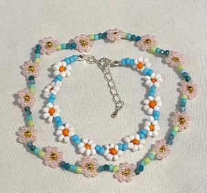 Beaded Flower Bracelets