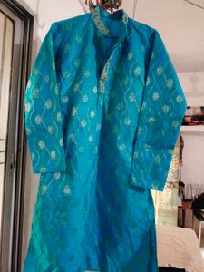 blue sherwani kurta