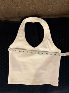 Elegant Halter Neck Crop Top