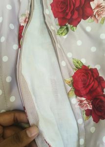 Vintage Rose Print Fit &amp; Flare mini Dress