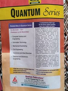 B. Tech Second Year Quantum Series