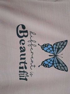 Pink Butterfly Graphic T-Shirt