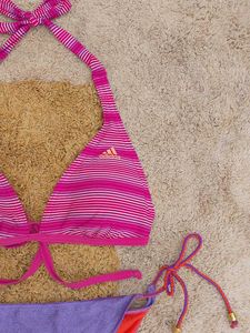 Adidas Striped Bikini Set