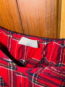 New Look Red Plaid Cami Top