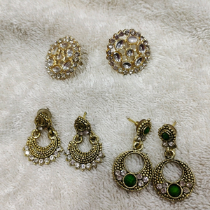 combo of 3 earings