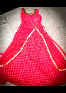 Elegant Pink Ethnic Gown