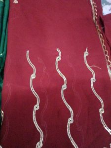 2 Elegant Teal Saree