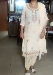 Embroidered Kurta Set with Dupatta