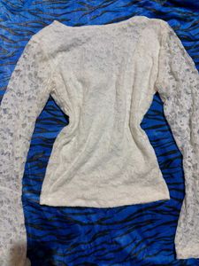 ✨️Elegant Lace Bell Sleeve Top