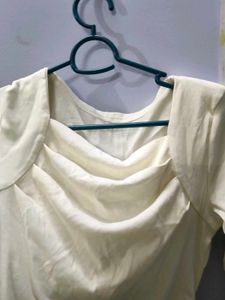 Elegant Long Sleeve Cowl Neck Top