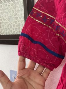 Beautiful Pink dress with Embellishments