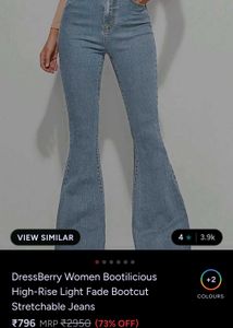 Light Wash Bootcut Flare Jeans