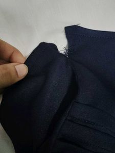 Elegant Navy Blue Blouse